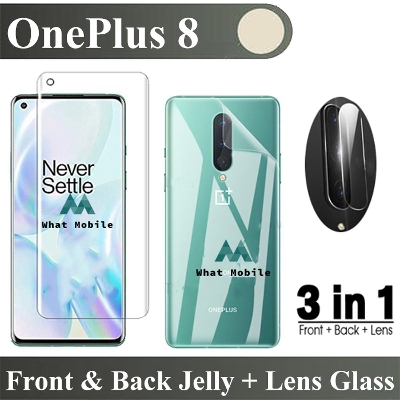 Picture of For OnePlus 8 3-in-1 Combo Pack (Front Poly +Camera Lens Protector +Back Poly