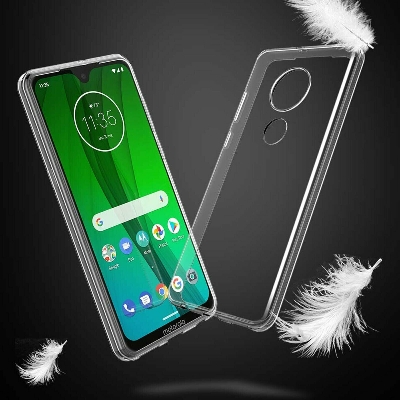 Picture of Motorola Moto G7 Power Premium Silicone Case Crystal Clear Soft TPU Ultra-Thin Transparent Flexible Protective Mobile Phone Back Cover
