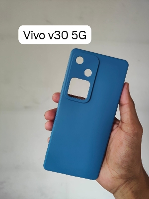 Picture of Vivo V30 5G Back Cover Matte Simple Solid Color Soft Silicone TPU Case