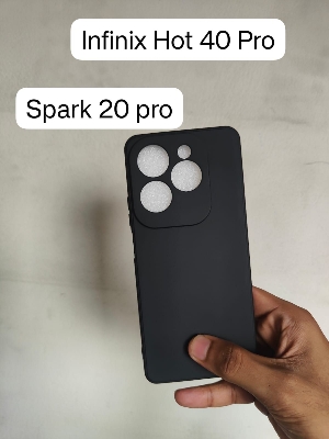 Picture of For Infinix Hot 40 Pro/Tecno Spark 20 Pro Back Cover Matte Simple Solid Color Soft Silicone TPU Case