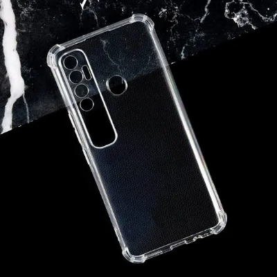 Picture of For Tecno Spark 7 Pro Soft Silicon Transparent Bumper Case Back Cover