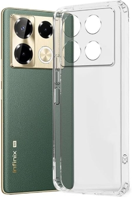 Picture of For Infinix Note 40 Note 40 pro note 40 pro plus Clear Cover Soft Thin Anti-Scratches Crystal Case(Transparent)