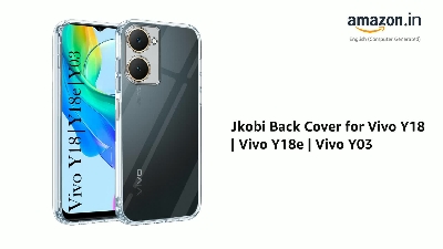 Picture of Back Cover for Vivo Y18 | Vivo Y18e | Vivo Y03 (Silicone Clear Shockproof Case with Camera Protection | Soft and Flexible | Transparent)