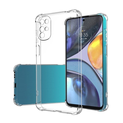 Picture of Motorola Moto G22/Motorola Moto E22 Premium Silicone Case Crystal Clear Soft TPU Ultra-Thin Transparent Flexible Protective Mobile Phone Back Cover