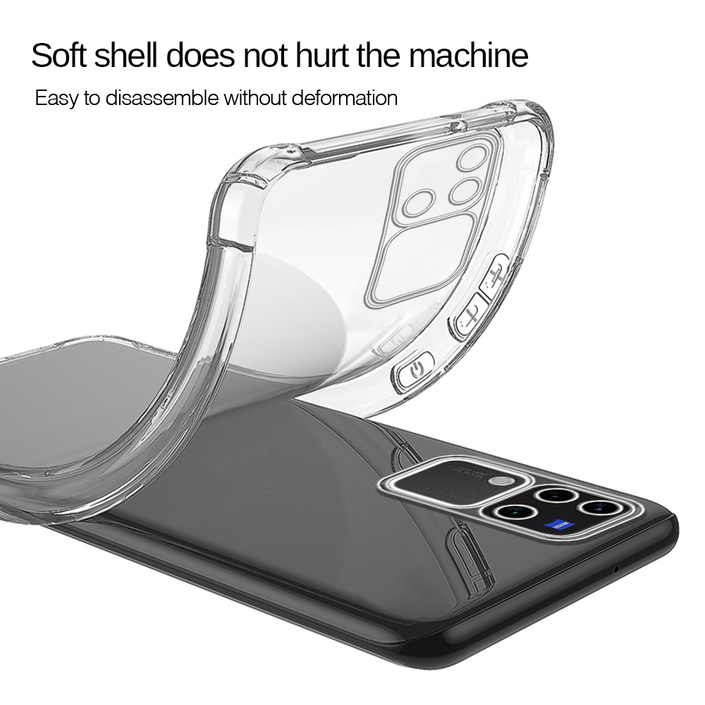 Picture of Vivo V30 Pro 5G Clear Silicone Case For Vivo V30 Camera Protect Cover Vivo V30 V30 Pro Vivo V30 Pro 5G 6.78 inch TPU Soft Case Funda Coque