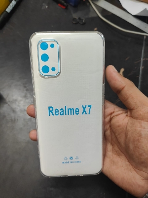 Picture of For Realme X7  Luxury Crystal Clear Case Soft Silicone Shockproof Transparent Shell TPU Back Cover realme X7