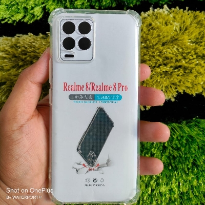 Picture of For Realme 8, Realme 8 Pro Soft Transparent Tpu Clear Longlasting Usable Mobile Phone Back Cover