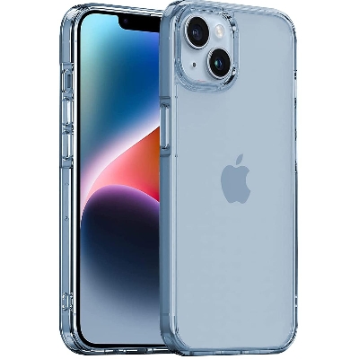 Picture of For iPhone 14 Plus Premium Silicone Case Crystal Clear Soft TPU Ultra-Thin Transparent Flexible Protective Mobile Phone Back Cover