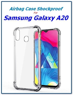 Picture of For Samsung Galaxy A20 / Samsung Galaxy A30 Rock Transparent Shockproof TPU+PC Anti-Fall Slim Case Phone Back Cover