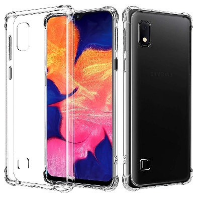 Picture of Samsung Galaxy A10 Anti-Shock Air Cushions Drop Resistance Transparent TPU Case Silicone Back Cover