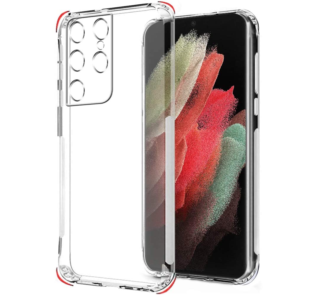 Picture of Samsung galaxy S21 ultra 5g Transparent Soft Flexible Clear TPU Back Case Cover