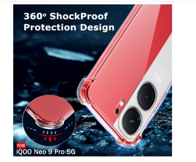 Picture of Luxury Soft TPU Mobile Phone Case for VIVO iQOO Neo9 Neo 9 Pro 9Pro Neo9Pro 5G Transparent Clear Thin Back Cover Fundas