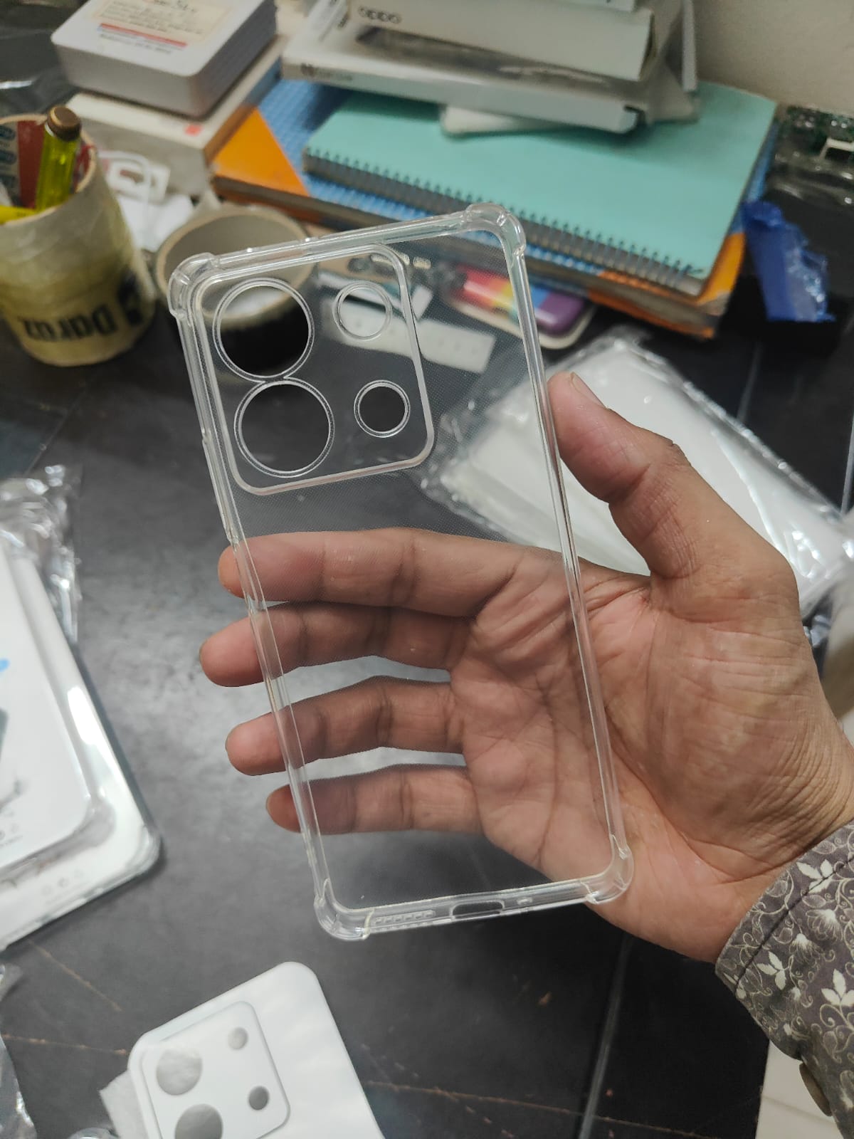Picture of Xiaomi Redmi Note 13 5G Flexible Clear Transparent Soft TPU Back Case Back Cover (Back Case Cover For Smartphone)