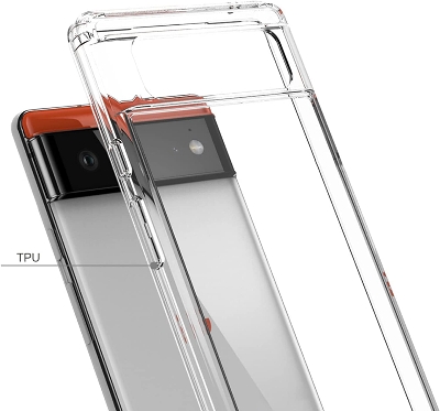 Picture of Google Pixel 7a Flexible Clear Transparent Soft TPU Back Case Cover