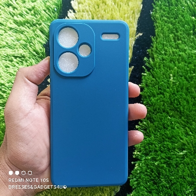 Picture of Xiaomi Redmi Note 13 Pro Plus 5G Slim Matte Cover Liquid Silicone Stylish and Protective Back Cover Case for Your Device