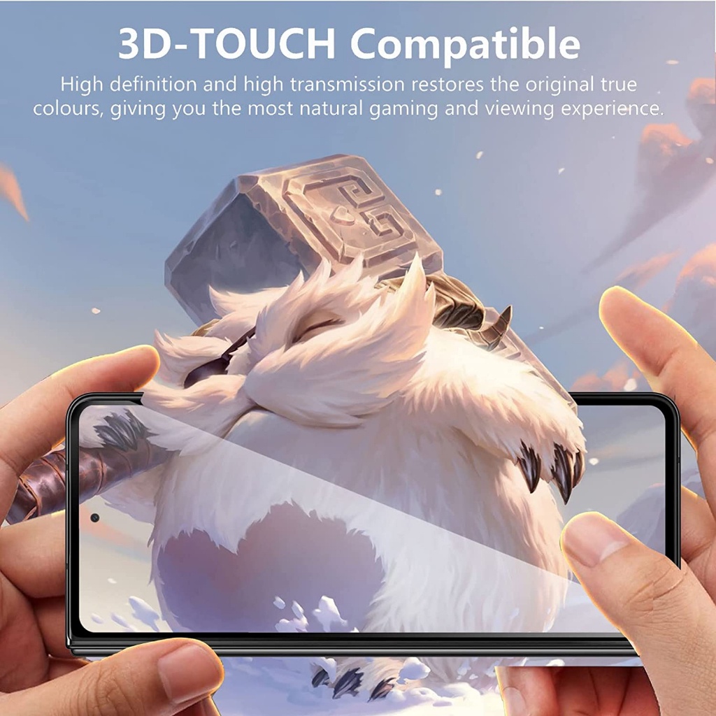 Picture of GlassPro Samsung Z Fold 6 | Samsung Z Fold 5 | Samsung Z Fold 4 Front 2.5D Premium 9H Tempered Glass Screen Protector