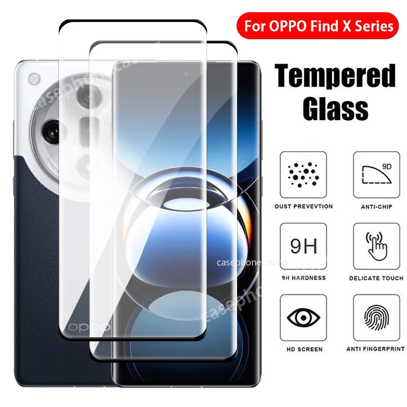 Picture of For OPPO Find X7 Ultra X7Ultra FindX7 X6 X5 X3 Pro 5G 2024 Curved Screen Protector Full Cover Tempered HD Clear View Film Protective Glass Anti Scratch 9H Hardness Anti Scratch