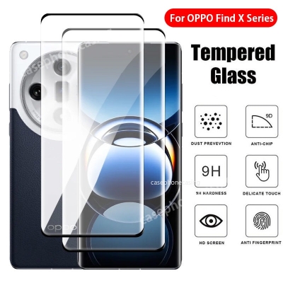 Picture of For OPPO Find X7 Ultra X7Ultra FindX7 X6 X5 X3 Pro 5G 2024 Curved Screen Protector Full Cover Tempered HD Clear View Film Protective Glass Anti Scratch 9H Hardness Anti Scratch
