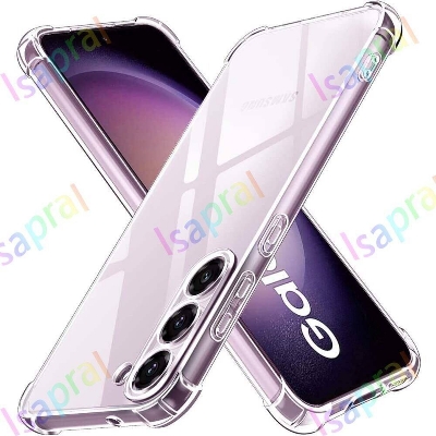 Picture of Samsung Galaxy S25 S24 S23 S22 Ultra Plus S24FE S23FE S24+ S23+ S25Ultra 5G Clear Soft TPU Case Four Corners Shockproof Yellowing-Resistant Ultrathin Transparent Silicone Back Cover