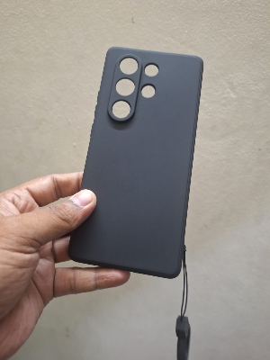 Picture of for itel s25 ultra soft silicon back cover with matching soft ring