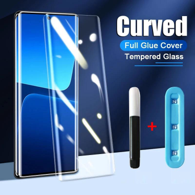 Picture of Xiaomi Mi 12X/xiaomi 12 (A+ GRADE) Premium UV Tempered Glass Screen Protector Curved with Liquid Glue and UV Light -Transparent Clear