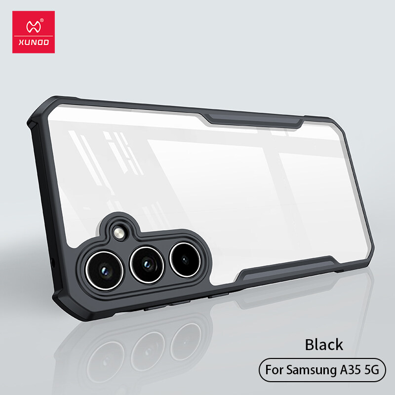 Picture of 𝐒𝐚𝐦𝐬𝐮𝐧𝐠 𝐆𝐚𝐥𝐚𝐱𝐲 A𝟑𝟓 𝟓𝐠 Back Cover Silicone Shockproof Xundd Fusion Hard Back Cover Transparent With Camera Bump Protection 360 Degree For Samsung A35 5g Back Case M355g