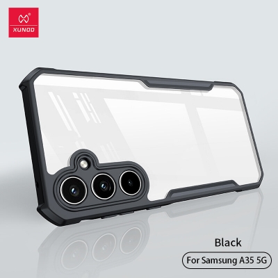 Picture of 𝐒𝐚𝐦𝐬𝐮𝐧𝐠 𝐆𝐚𝐥𝐚𝐱𝐲 A𝟑𝟓 𝟓𝐠 Back Cover Silicone Shockproof Xundd Fusion Hard Back Cover Transparent With Camera Bump Protection 360 Degree For Samsung A35 5g Back Case M355g