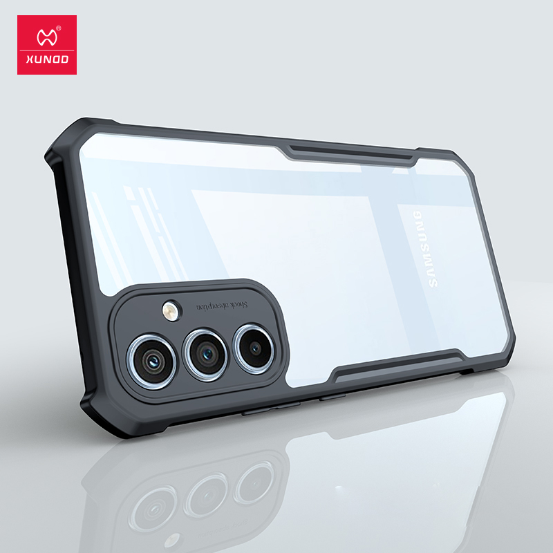 Picture of 𝐒𝐚𝐦𝐬𝐮𝐧𝐠 𝐆𝐚𝐥𝐚𝐱𝐲 A𝟑𝟓 𝟓𝐠 Back Cover Silicone Shockproof Xundd Fusion Hard Back Cover Transparent With Camera Bump Protection 360 Degree For Samsung A35 5g Back Case M355g