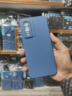 Picture of For Vivo Y72 5G / iQ00 Z3 / Vivo Y52 5G Back Cover Soft Liquit Silicone Camera Protactor Phone Cover Simple Solid Color Soft Silicone For Vivo Y72 5G / iQ00 Z3 / Vivo Y52 5G phone Case