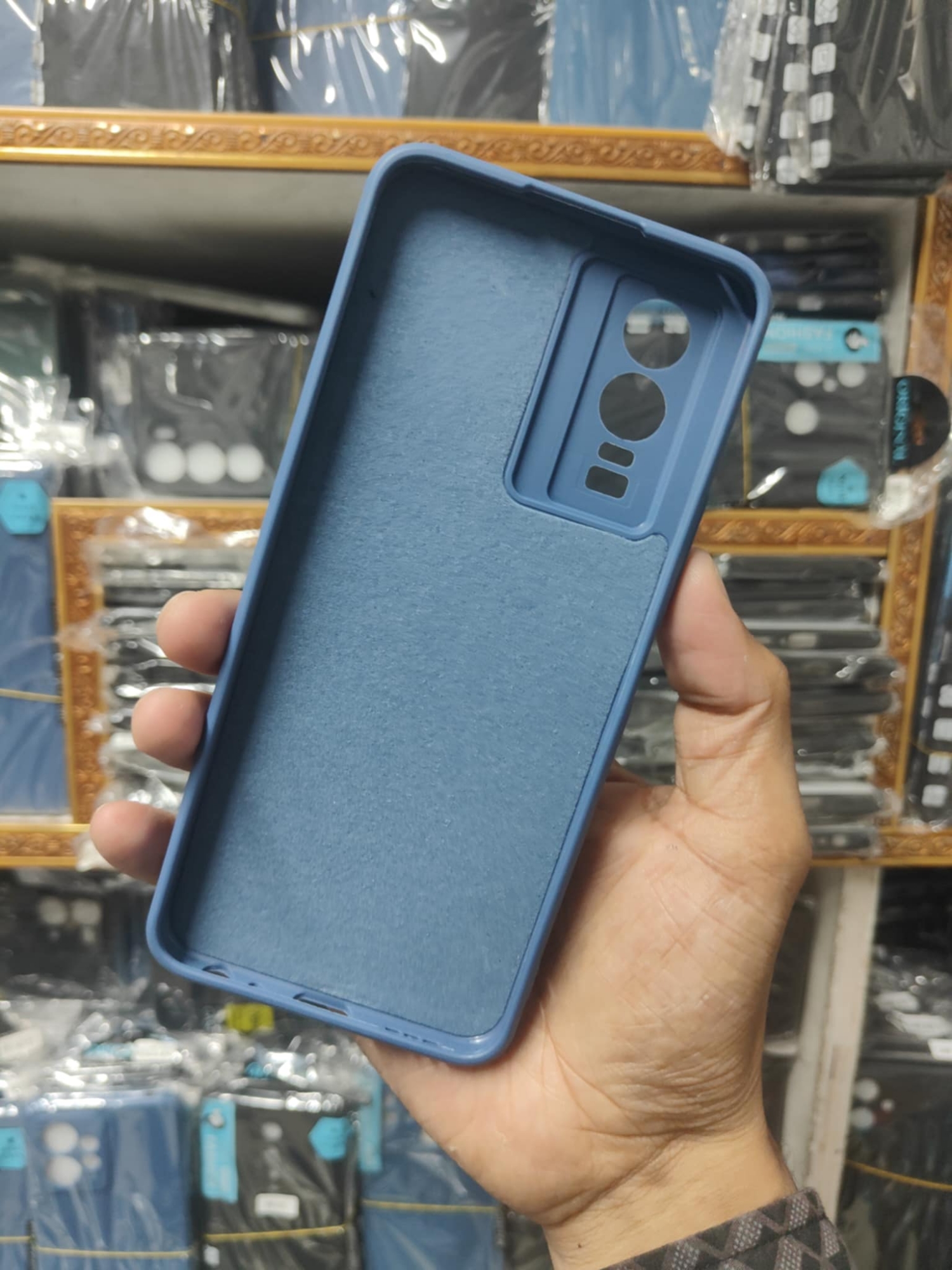 Picture of For Vivo Y72 5G / iQ00 Z3 / Vivo Y52 5G Back Cover Soft Liquit Silicone Camera Protactor Phone Cover Simple Solid Color Soft Silicone For Vivo Y72 5G / iQ00 Z3 / Vivo Y52 5G phone Case