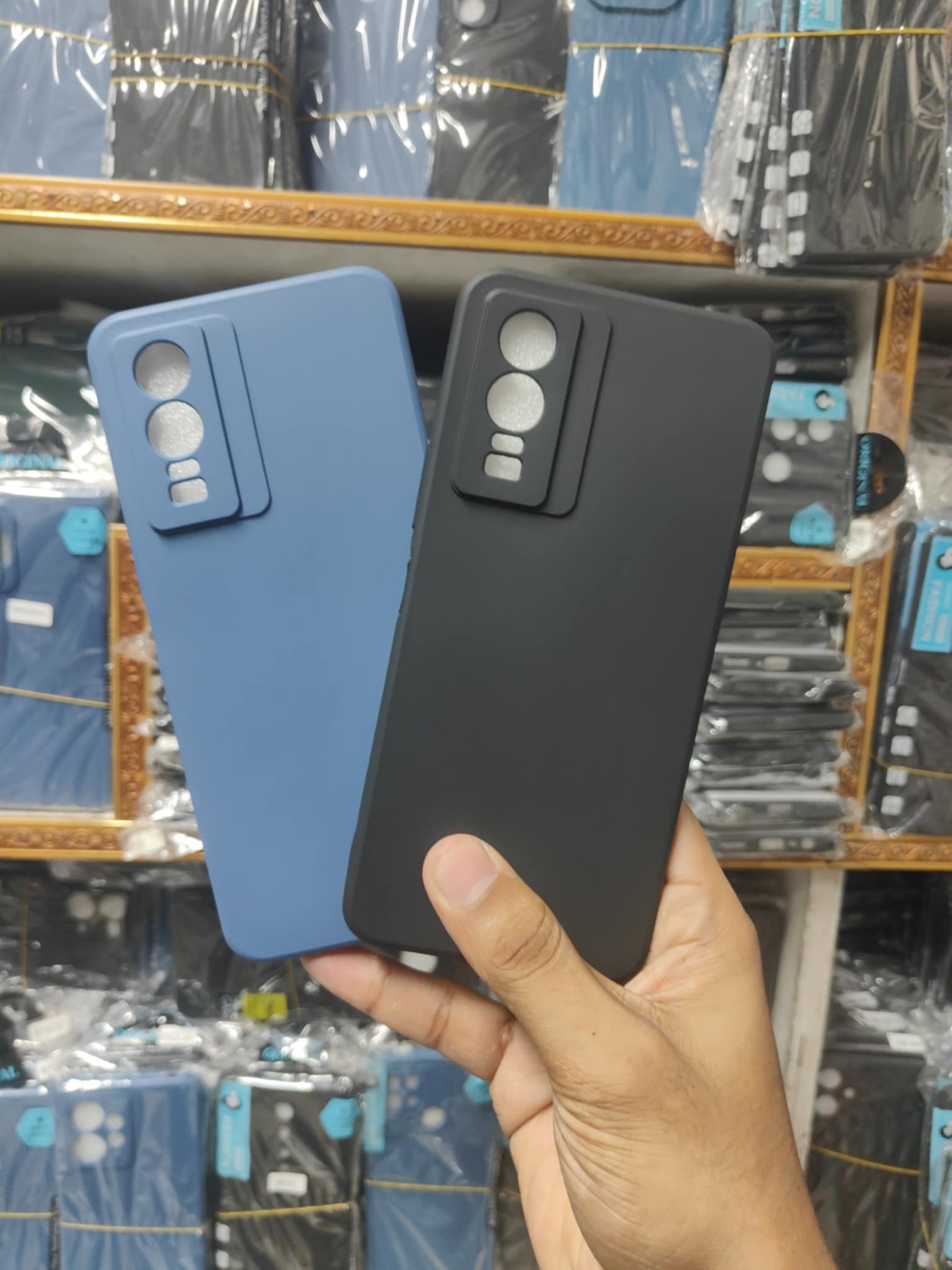 Picture of For Vivo Y72 5G / iQ00 Z3 / Vivo Y52 5G Back Cover Soft Liquit Silicone Camera Protactor Phone Cover Simple Solid Color Soft Silicone For Vivo Y72 5G / iQ00 Z3 / Vivo Y52 5G phone Case