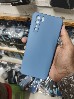 Picture of For Oppo F15 / Oppo A91 / Oppo Reno 3 Slim Matte Cover Liquid Silicone Stylish and Protective Back Cover Case for Your Device