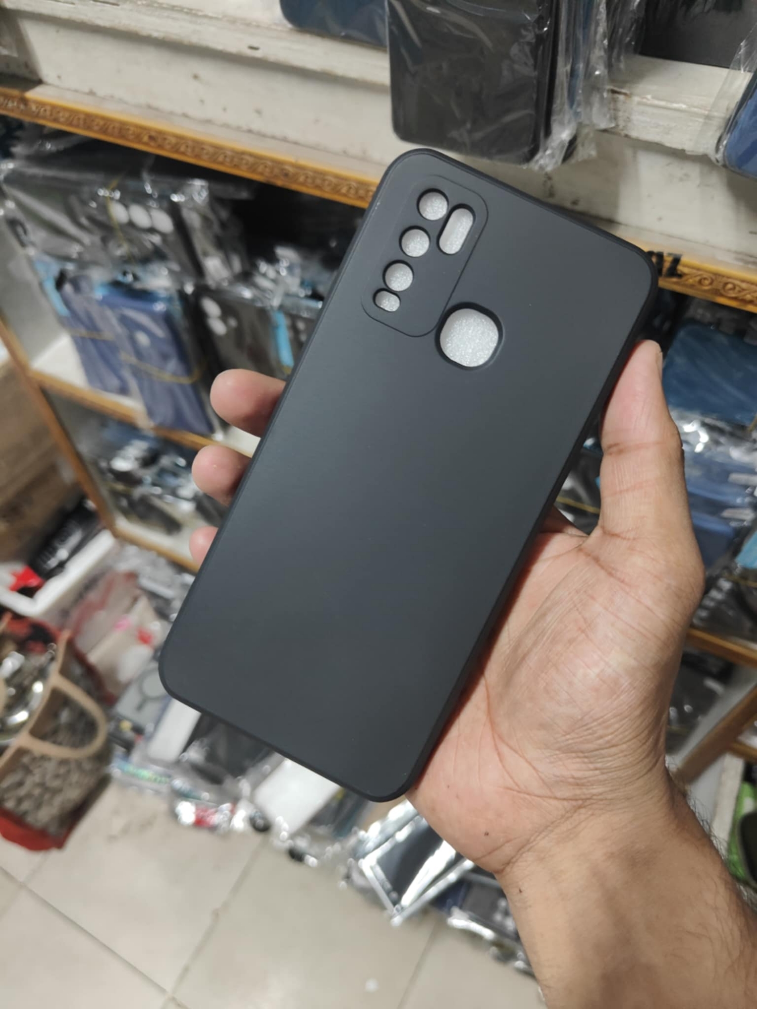 Picture of For Vivo Y30 / Vivo Y50 Liquid Silicone Cover Soft Phone Protective Bumper For Vivo Y50 / Vivo Y30 Back Cover