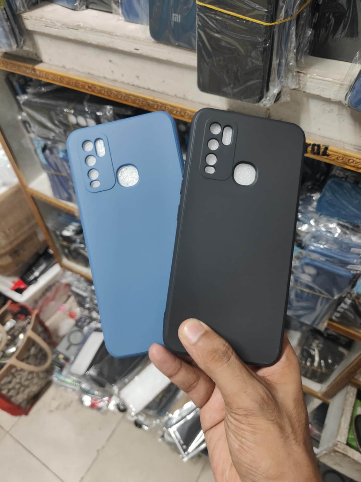 Picture of For Vivo Y30 / Vivo Y50 Liquid Silicone Cover Soft Phone Protective Bumper For Vivo Y50 / Vivo Y30 Back Cover