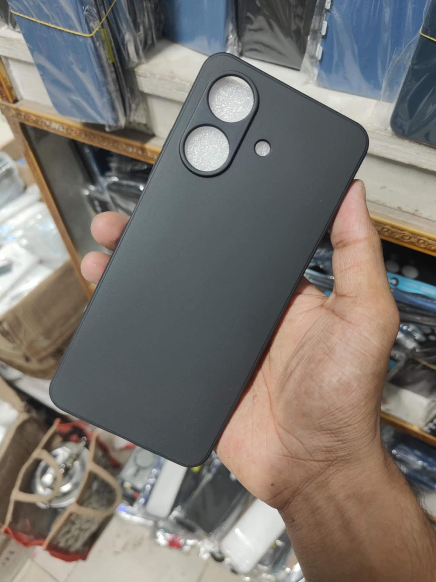 Picture of Realme Note 60/NARZO N61  Heavy Strong Liquid Silicone Soft Gel Rubber Shockproof Cover Case Back Cover