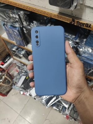 Picture of Silicone Case For Huawei Y8p / Huawei P Smart S - Soft Flexible Rubber Material Premium Shockproof Camera Bumper Protective Stylish Silicon Back Cover