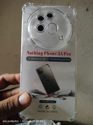 Picture of for Nothing Phone 3a pro Back Cover Soft Transparent Tpu Back Case Water Crystal Clear cover