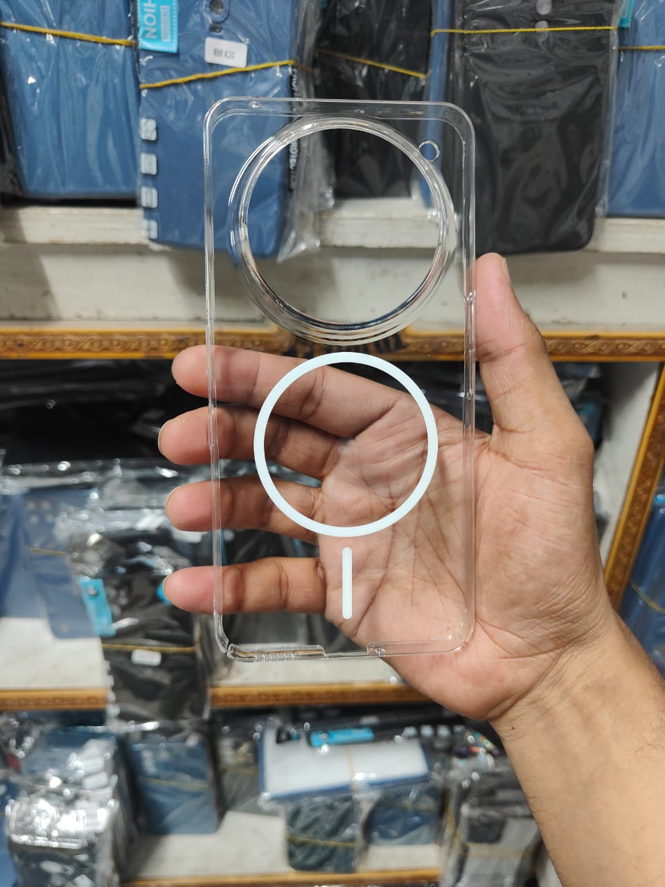 Picture of Nothing Phone (3a) Pro Berlia Transparent Magnatic Magsafe Anti Yellow Clear Protective Phone Case Back Cover Nothing Phone 3A Pro