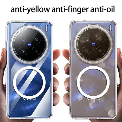 Picture of For Vivo X200 Pro Magsafe Transparent PC Hard Crystal Back Cover