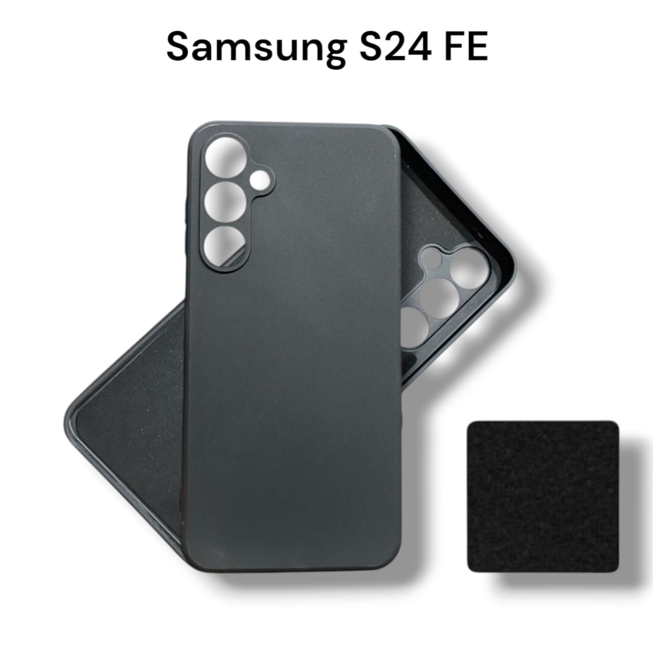 Picture of Samsung Galaxy S24 FE Back Cover Soft Matt Official Clothe Inside Liquid Silicon Case Camera Protection Phone Case for Samsung Galaxy S24 FE