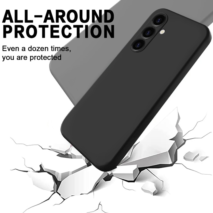 Picture of Samsung Galaxy S24 FE Back Cover Soft Matt Official Clothe Inside Liquid Silicon Case Camera Protection Phone Case for Samsung Galaxy S24 FE