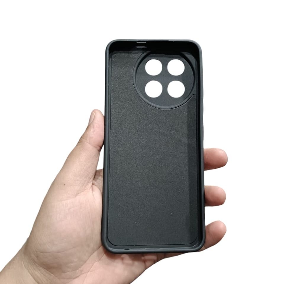 Picture of Tecno Spark 30 Pro Back Cover Soft Matt Official Clothe Inside Liquid Silicon Case Camera Protection Phone Case for Tecno Spark 30 Pro