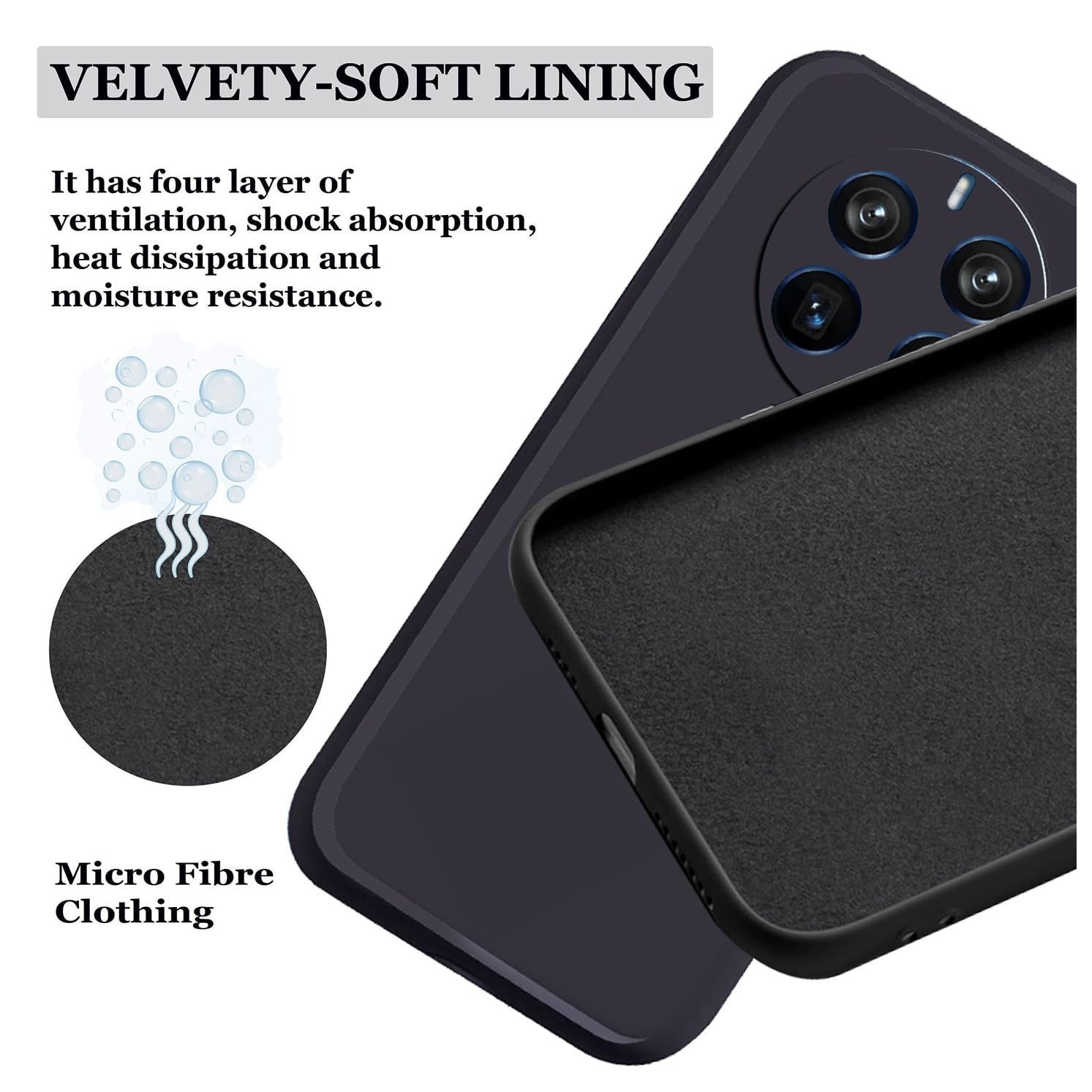 Picture of Realme 12 Plus ( 12+ ) / Realme 12 4G Cover Soft Liquid Silicon Official Clothe inside Camera Protection Phone Case For Realme 12 Plus / Realme 12