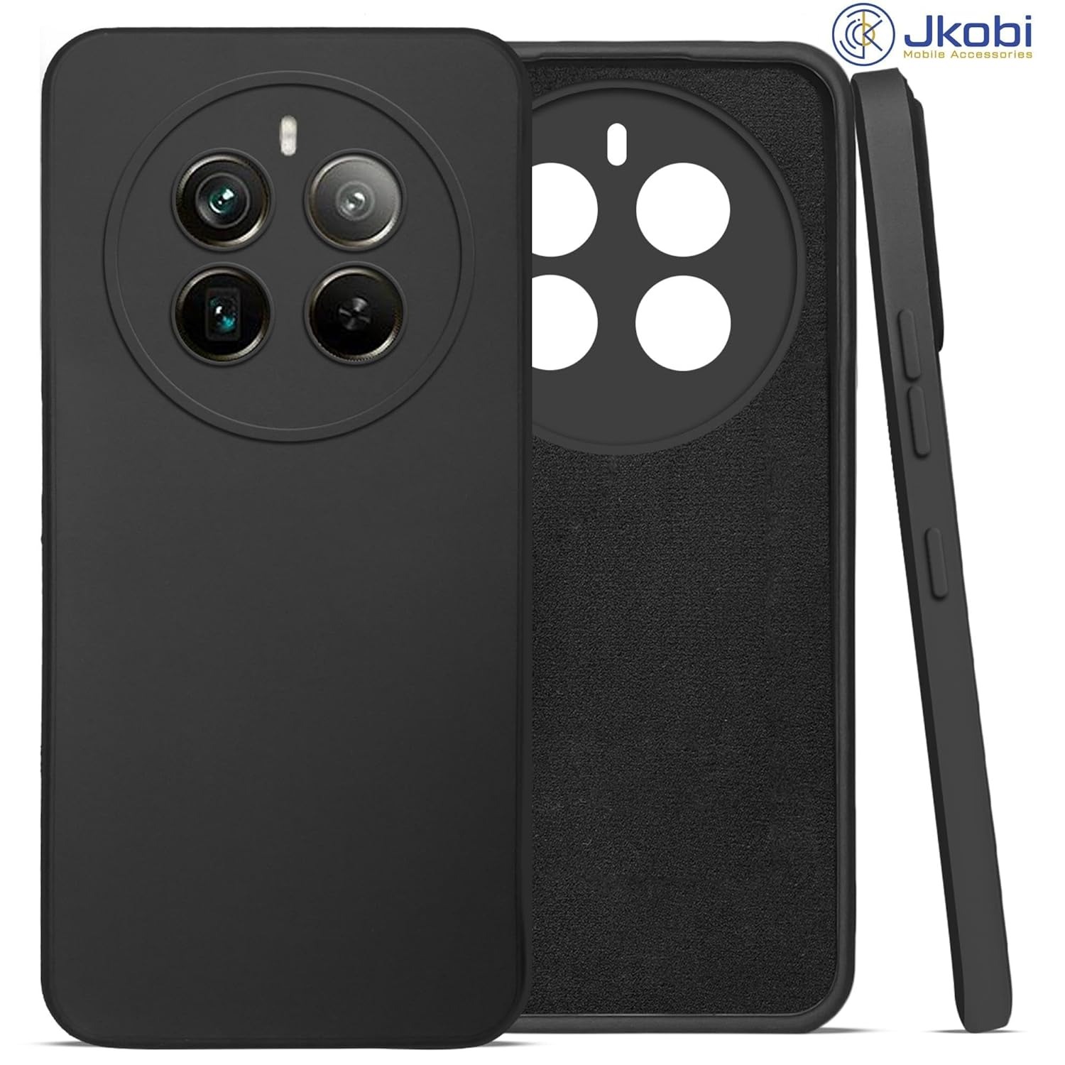 Picture of Realme 12 Plus ( 12+ ) / Realme 12 4G Cover Soft Liquid Silicon Official Clothe inside Camera Protection Phone Case For Realme 12 Plus / Realme 12