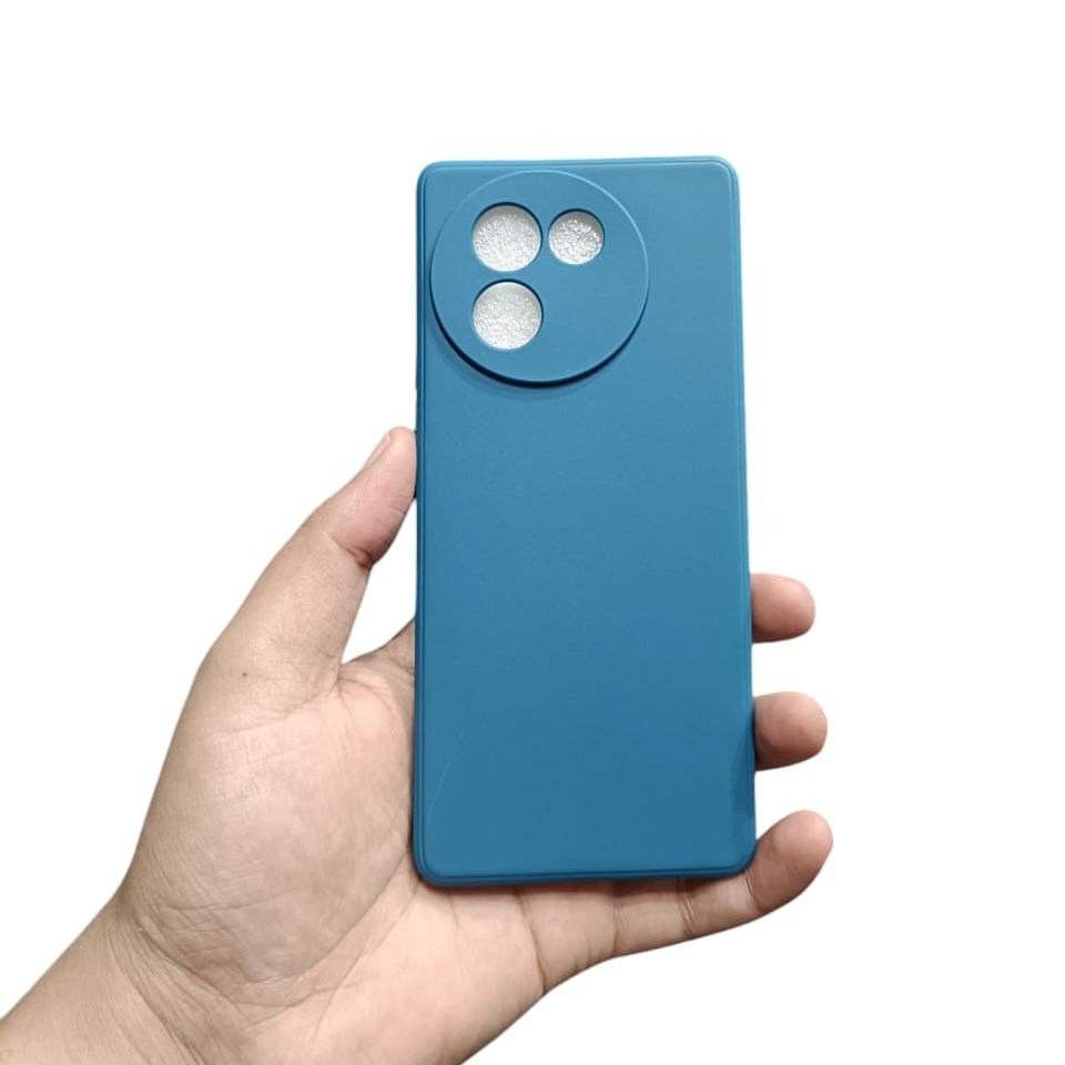 Picture of Vivo V30E 5G Soft Liquid Silicone Case - Camera Protection and Official Cloth Inside