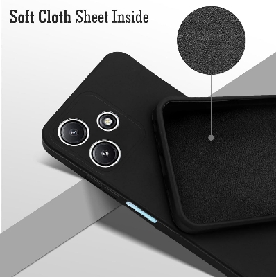 Picture of Redmi 13 4G Back Cover Soft Official Clothe Inside Camera Protection Phone Case for Redmi 13 4G
