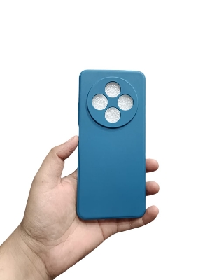 Picture of Redmi 14C / Poco C75 Back Cover Soft Matt Official Clothe Inside Liquid Silicon Case Camera Protection Phone Case for Redmi 14C / Poco C75