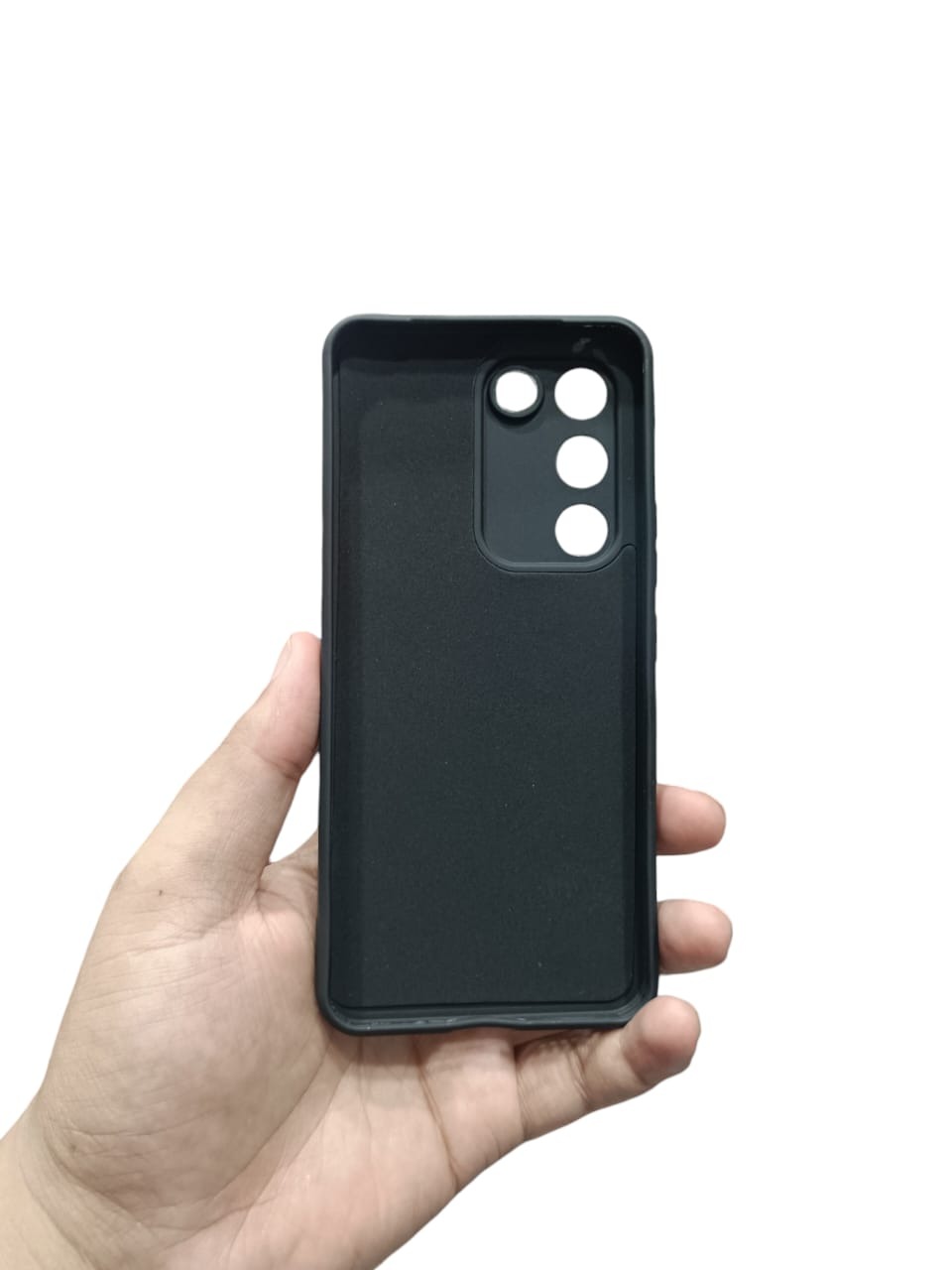 Picture of Vivo Y100 4G Soft Liquid Silicone Case with Cloth Lining and Camera Protection