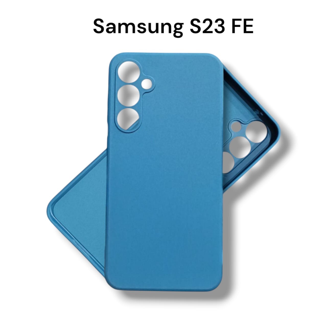 Picture of Samsung Galaxy S23 FE (S23 FE) Back Cover Soft Matt Liquid Silicon Anti Shock Design Camera Protection Phone Case Samsung Galaxy S23 FE