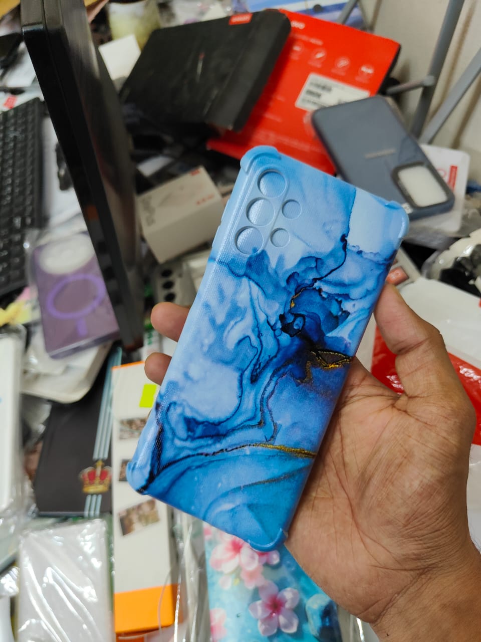 Picture of For Samsung Galaxy A52/Samsung Galaxy A23/Samsung Galaxy A53/Samsung Galaxy A73/Samsung Galaxy A32/Samsung Galaxy A13/Samsung Galaxy A33 Back Cover Luxury Marble All-inclusive Film soft Phone Case Camera Protection Mobile Cover